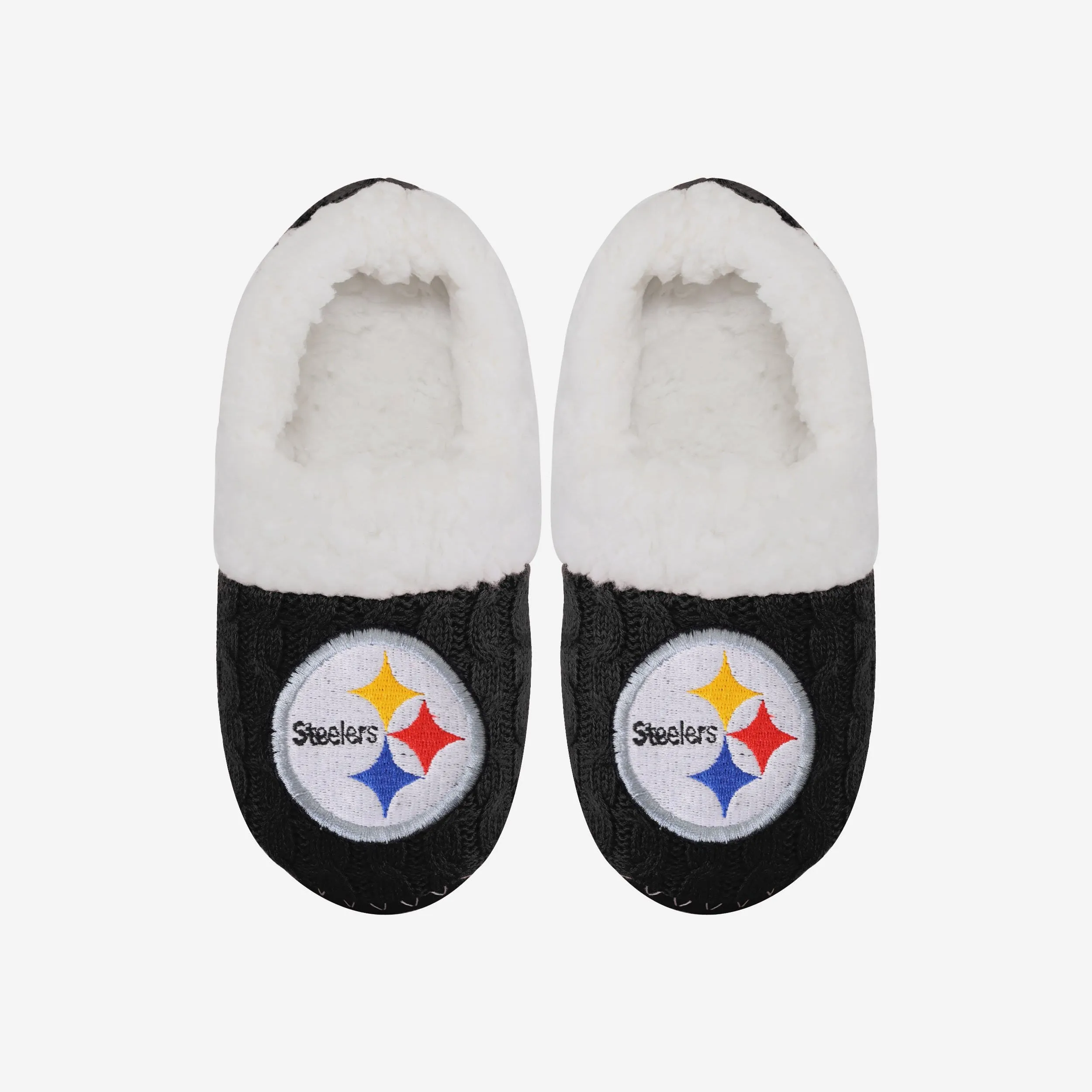 Pittsburgh Steelers Womens Team Color Moccasin Slipper