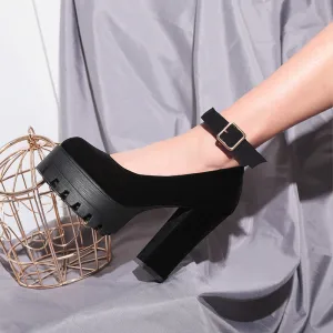 Platform Shoes With Thick Heel