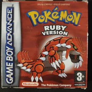Pokémon Ruby i æske (U. manual) (Mindre slid på æsken)