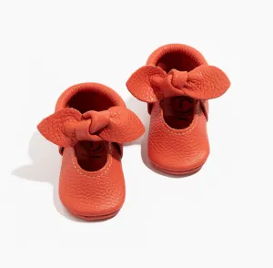 Poppy Knotted Bow Baby Shoe