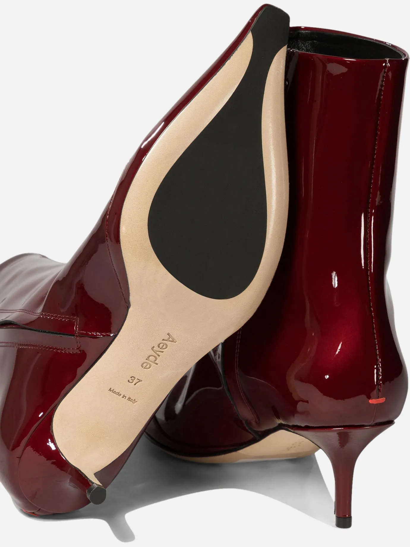 "Roe" patent leather ankle boots