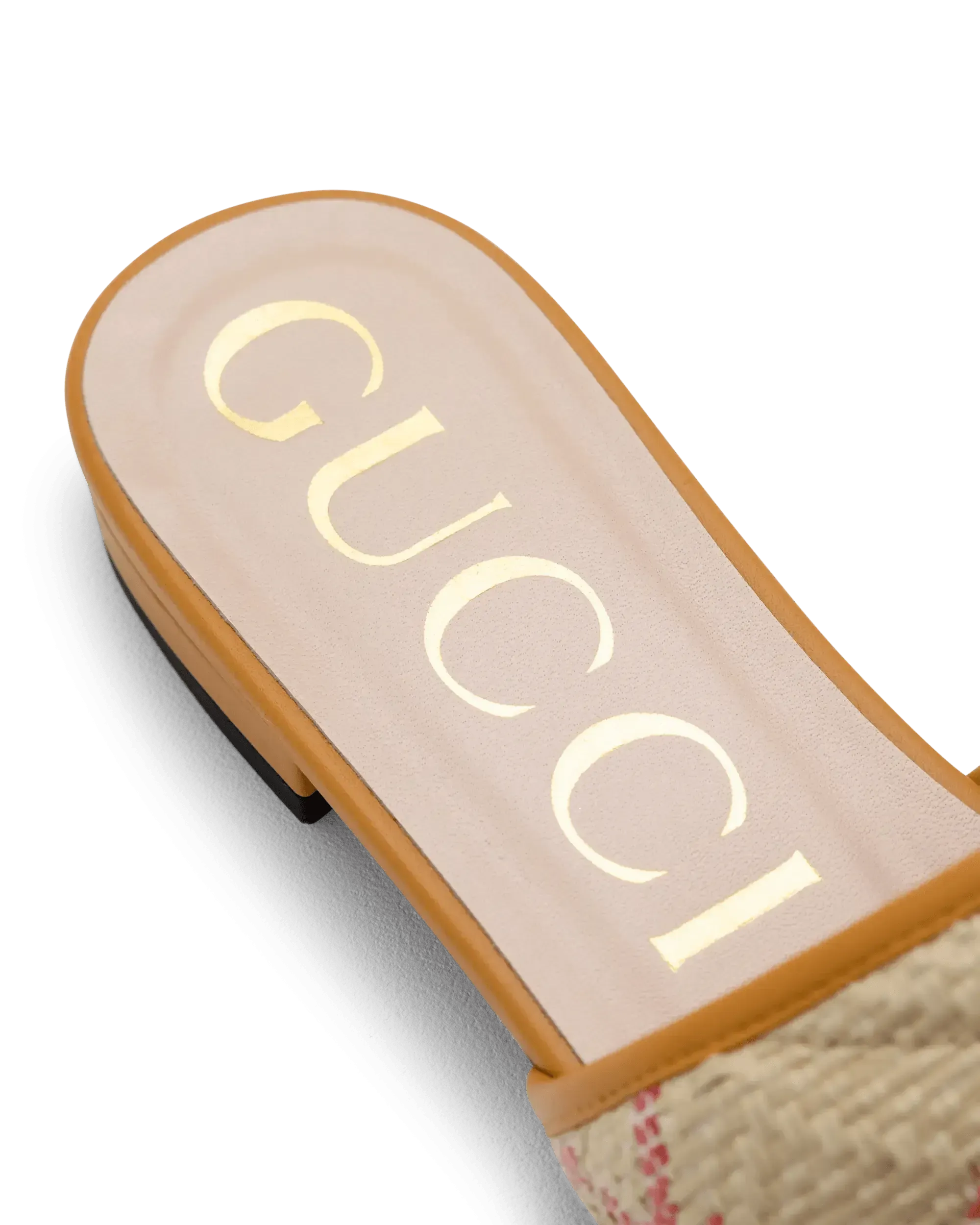 Raffia Chevron GG Sandal