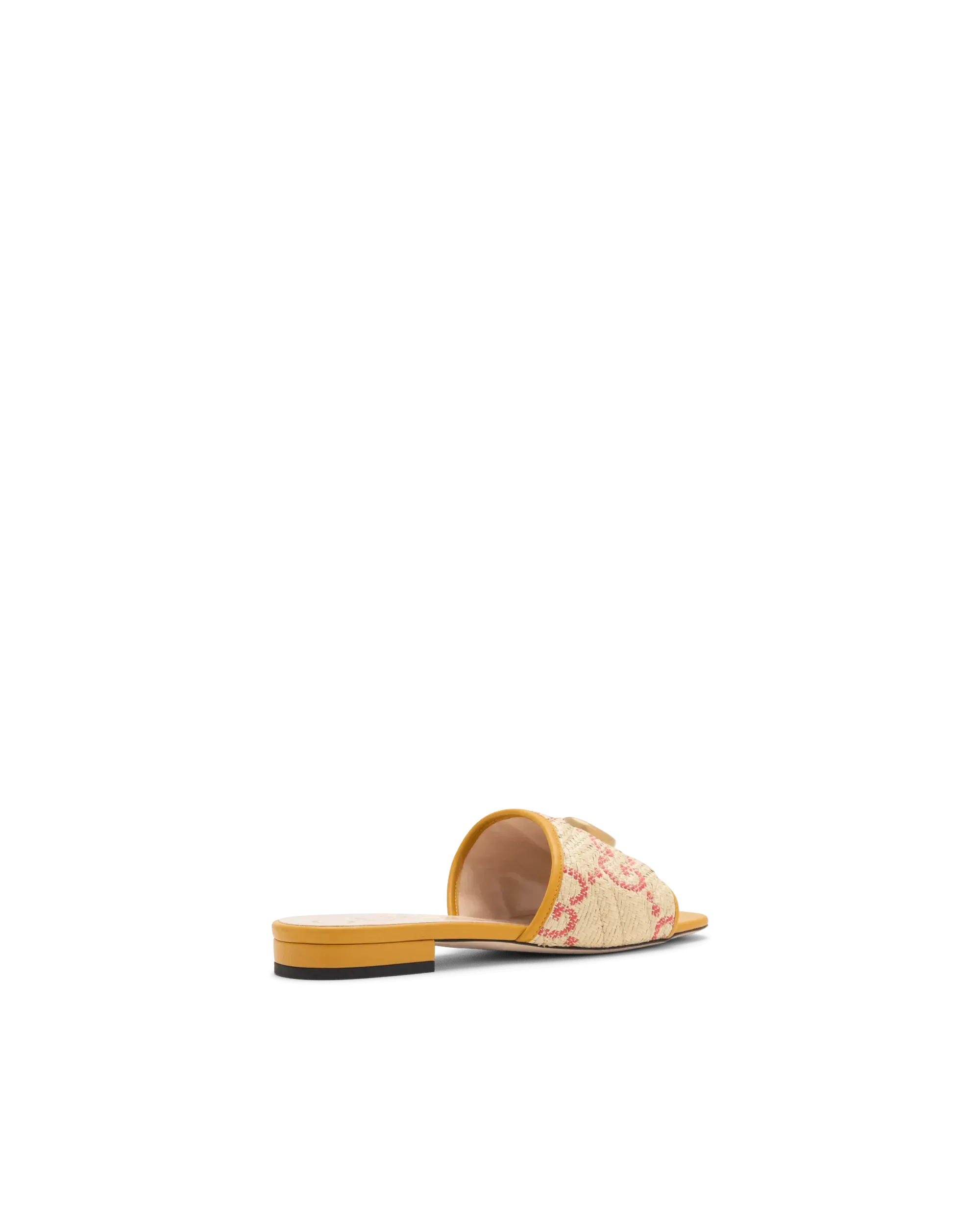 Raffia Chevron GG Sandal