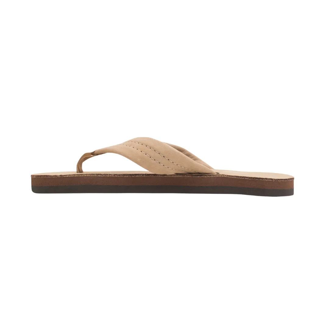 RAINBOW 101LTS00K/SRBR PREMIER LEATHER YTH'S (Medium) Sierra Brown Leather Narrow Strap Sandals