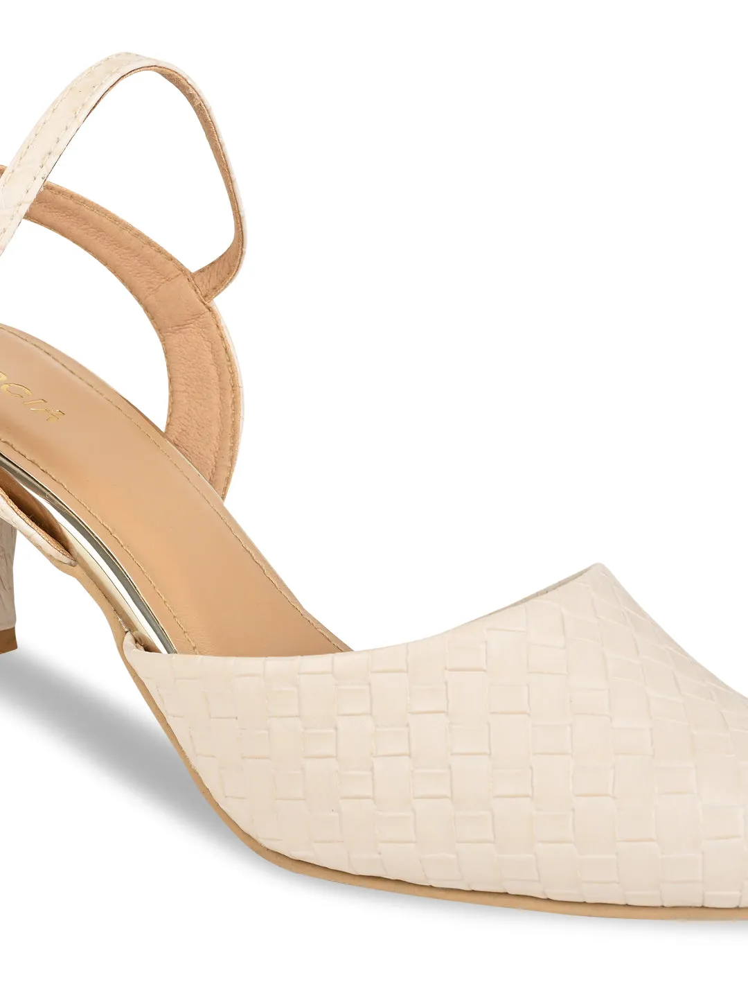 Rocia By Regal Beige Women Woven Closed Toe Sandals