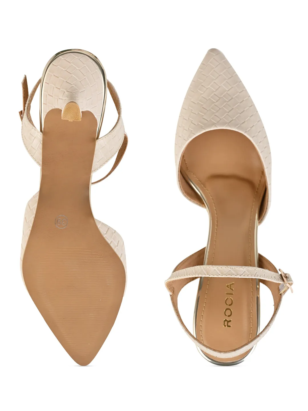 Rocia By Regal Beige Women Woven Closed Toe Sandals
