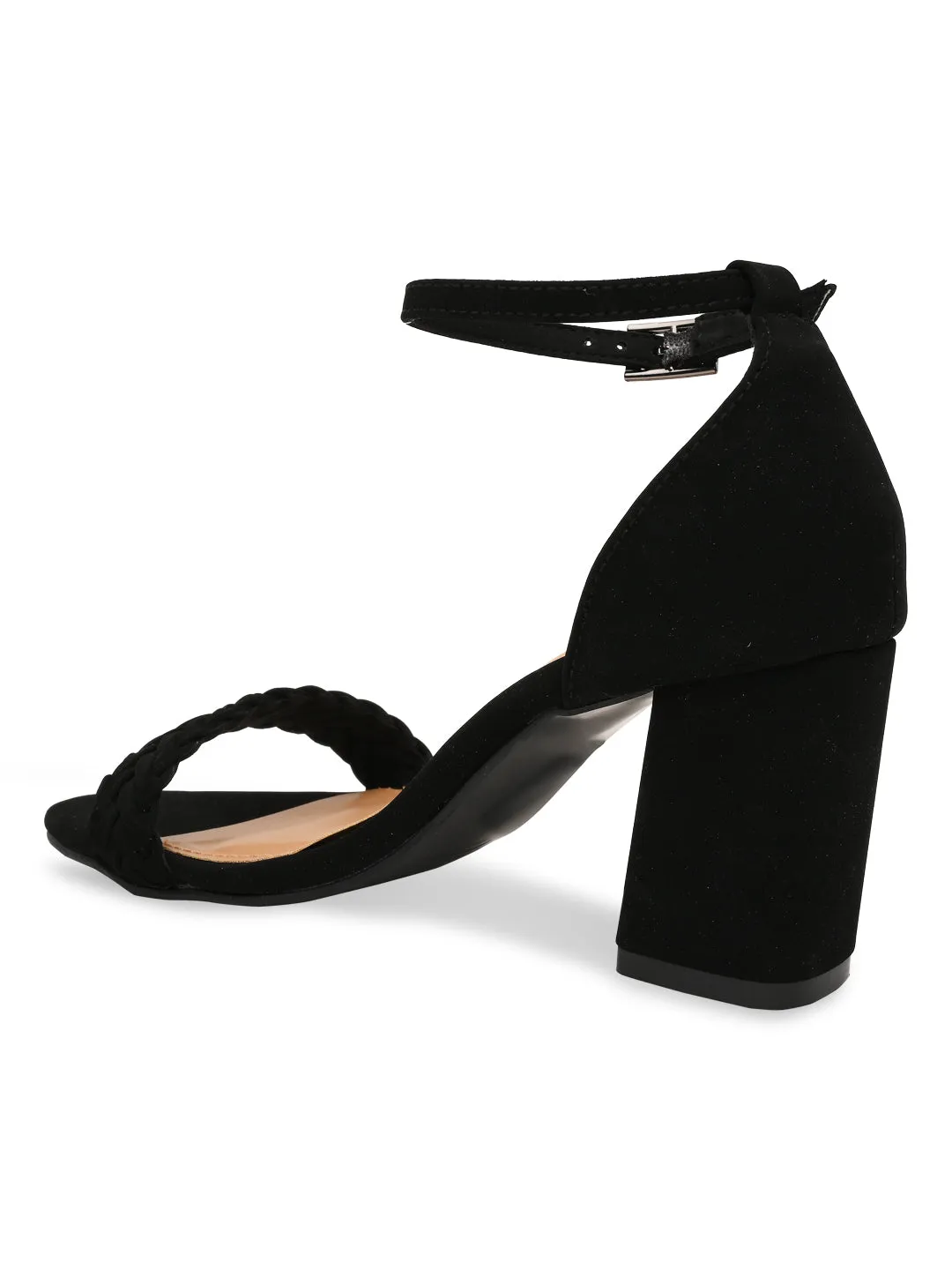 Rocia By Regal Black Women Braided Counter Back Sandals