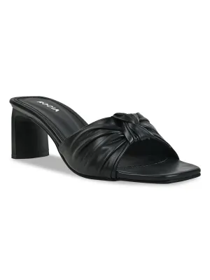 Rocia By Regal Black Women Casual Knotted High Heels