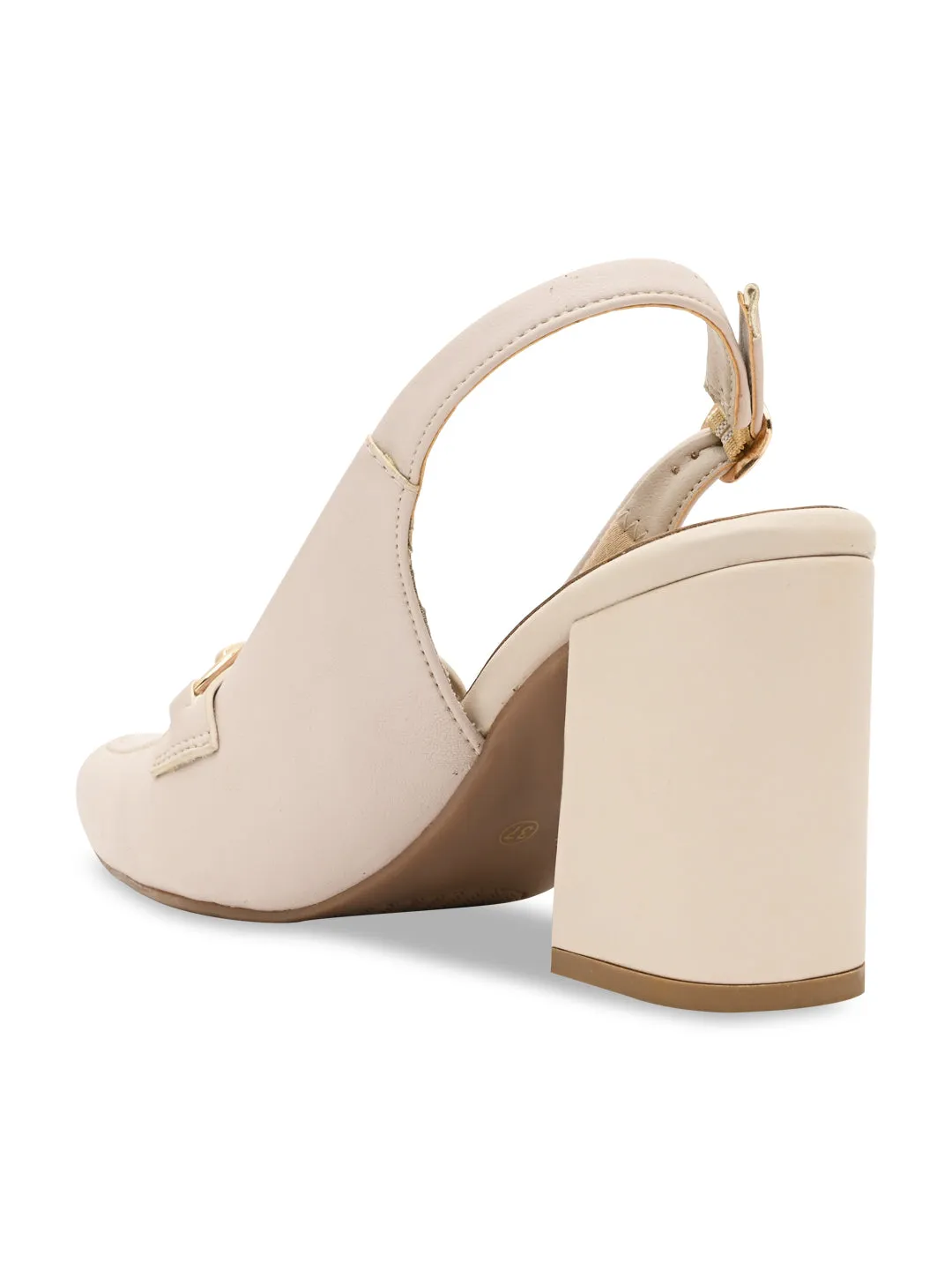 Rocia By Regal Ivory Women Sling Back Pumps