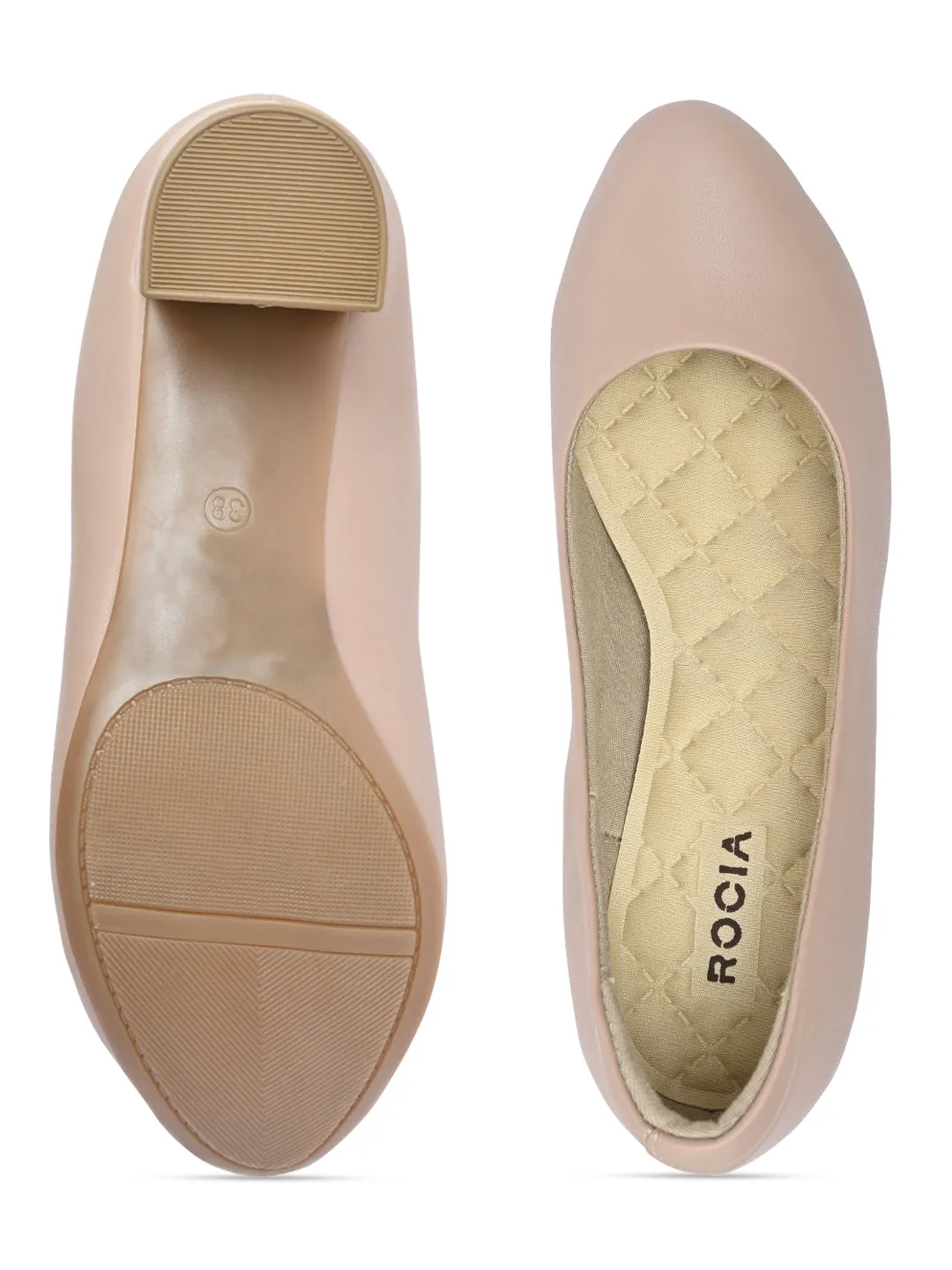 Rocia By Regal Nude Women Comfort Pumps