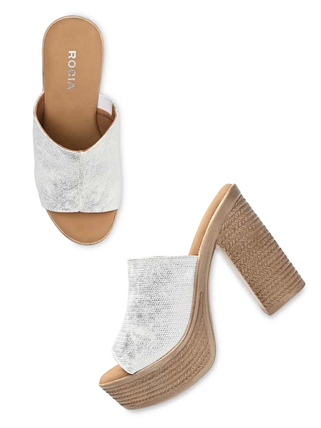 Rocia By Regal White Women High Block Heels