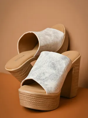 Rocia By Regal White Women High Block Heels