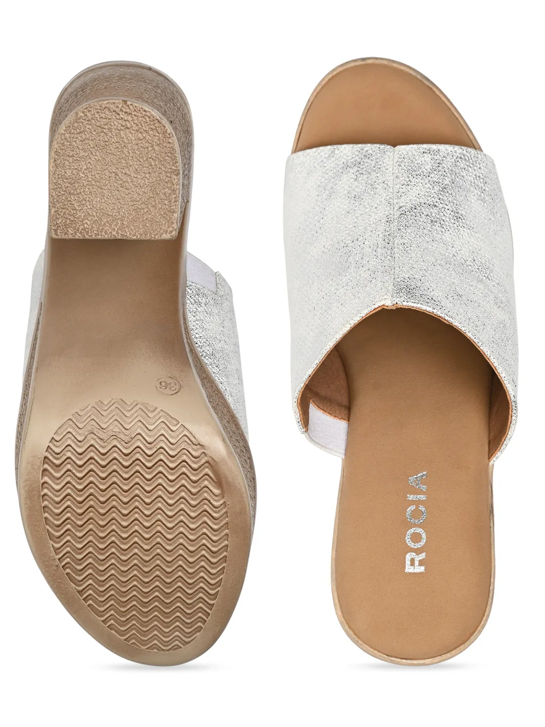 Rocia By Regal White Women High Block Heels