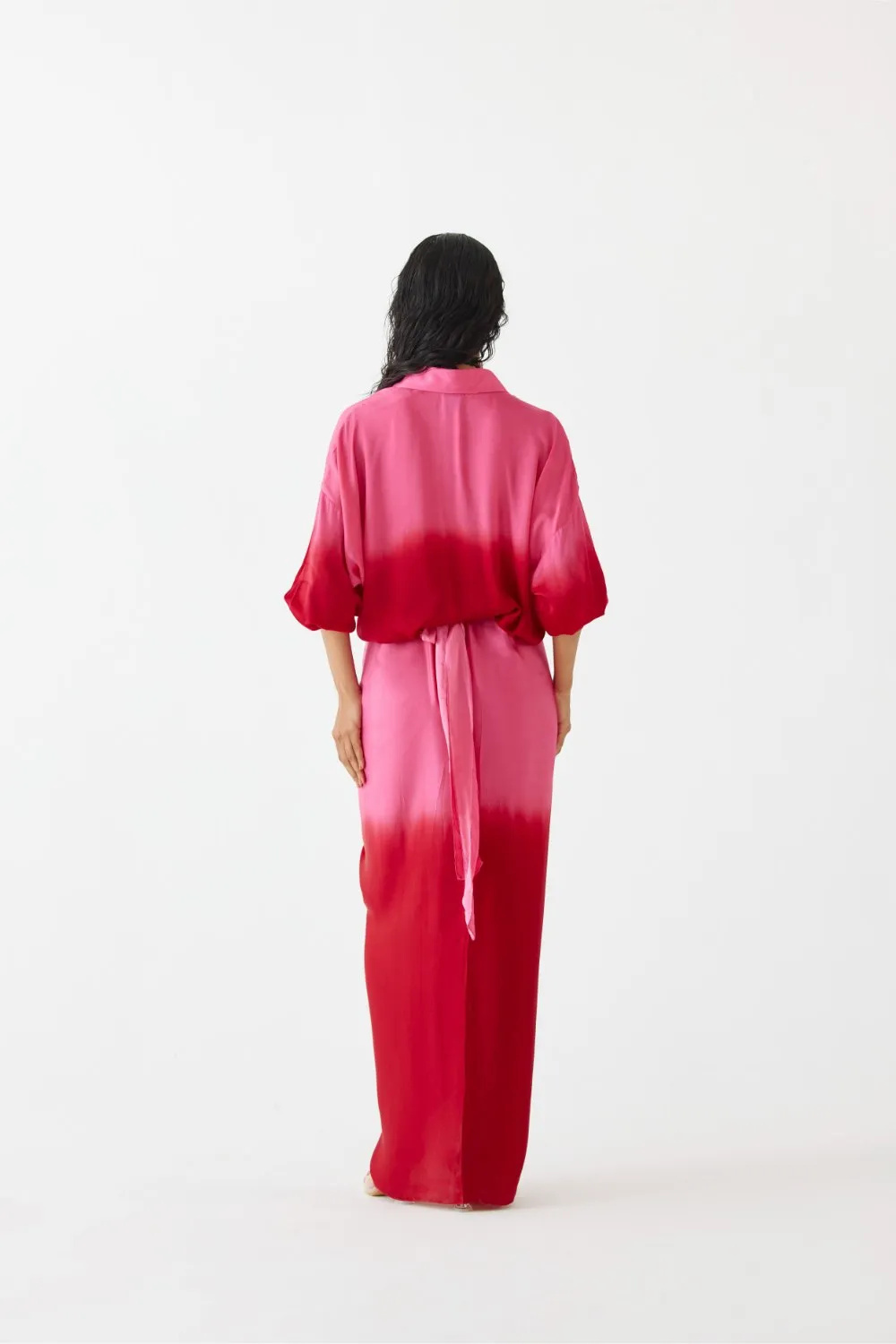 RUBY SHIRT DRAPED DRESS