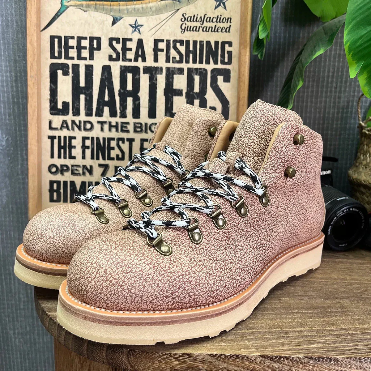 Rugged Textured Hiking Boots