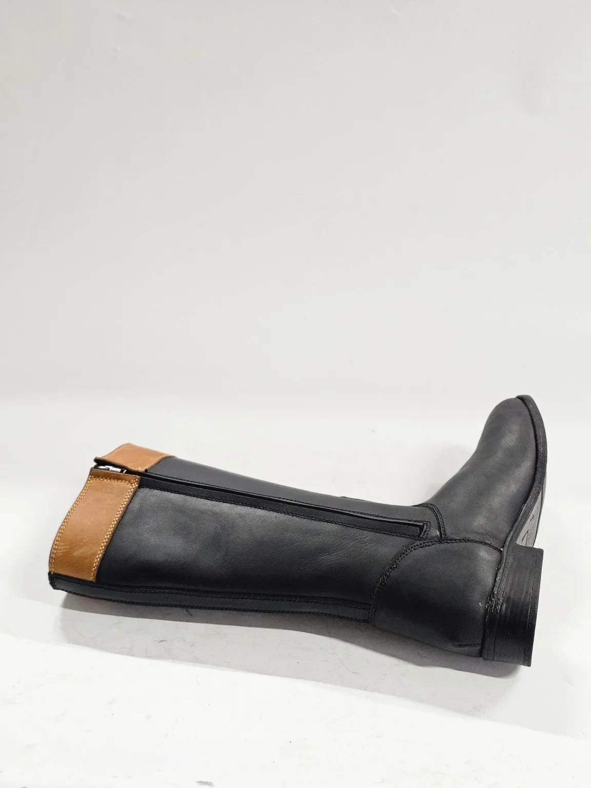 Selina Two-Tone Leather Boot