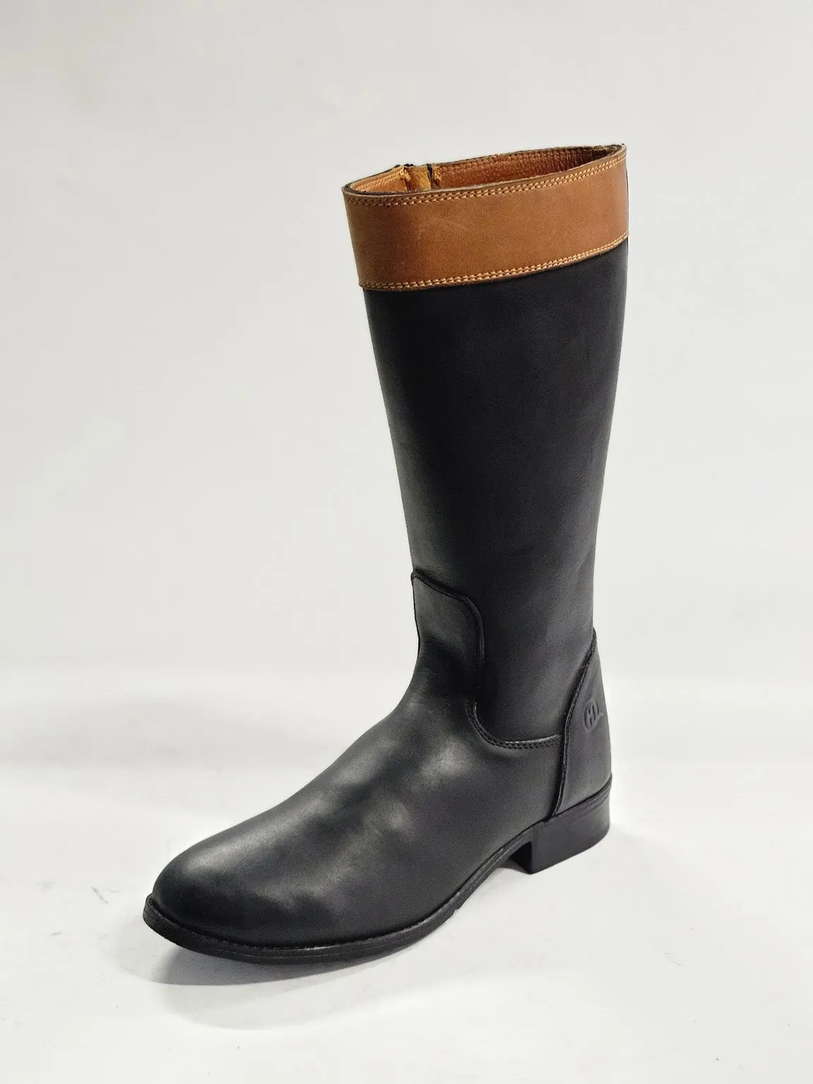 Selina Two-Tone Leather Boot