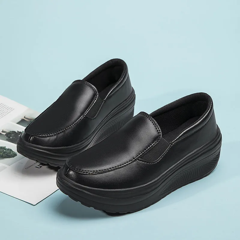 Shoes With Thick Soles And Wedge Heels