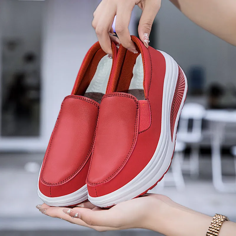 Shoes With Thick Soles And Wedge Heels