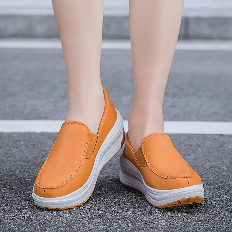 Shoes With Thick Soles And Wedge Heels