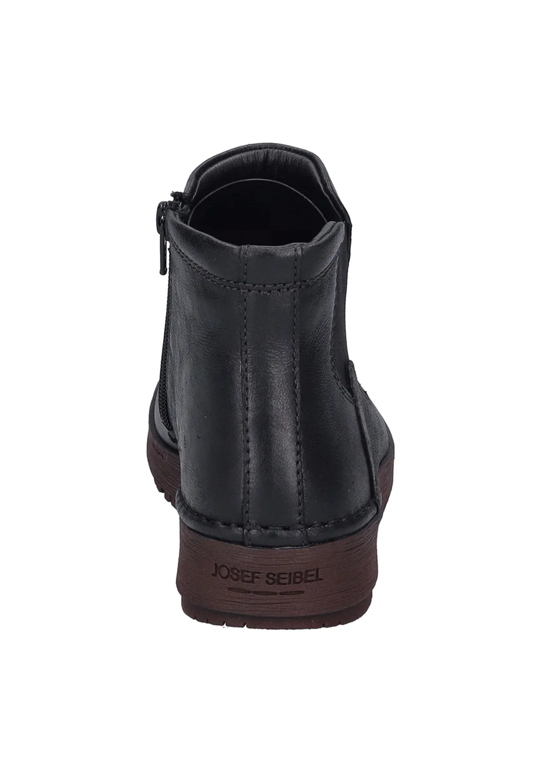 Short  2 Tone Gusset Side Zip Boot - Black / Purple
