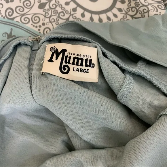 Show Me Your Mumu Jenn Maxi Dress Silver Sage