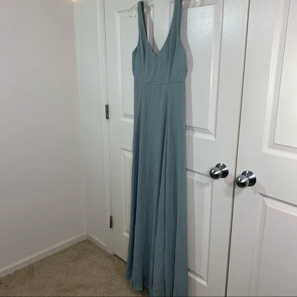Show Me Your Mumu Jenn Maxi Dress Silver Sage