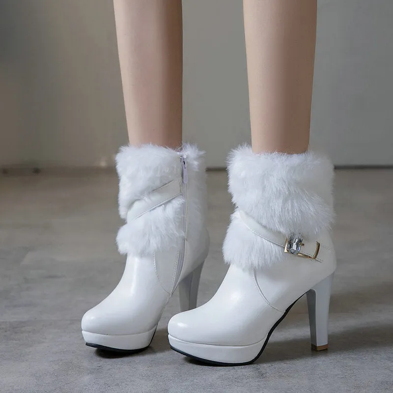 Smart Martin boots thick heel autumn and winter snow boots