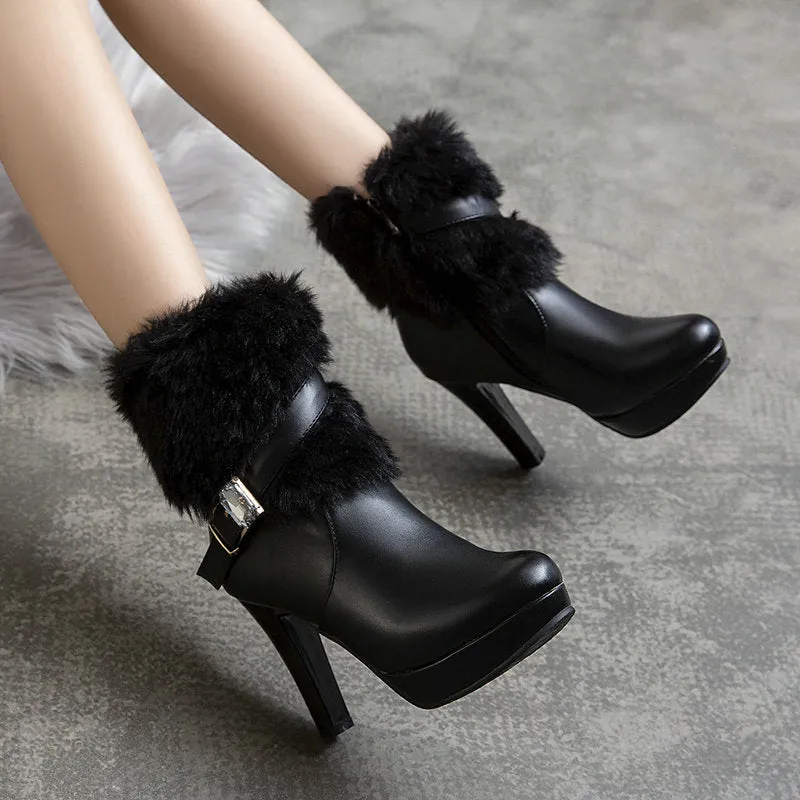 Smart Martin boots thick heel autumn and winter snow boots