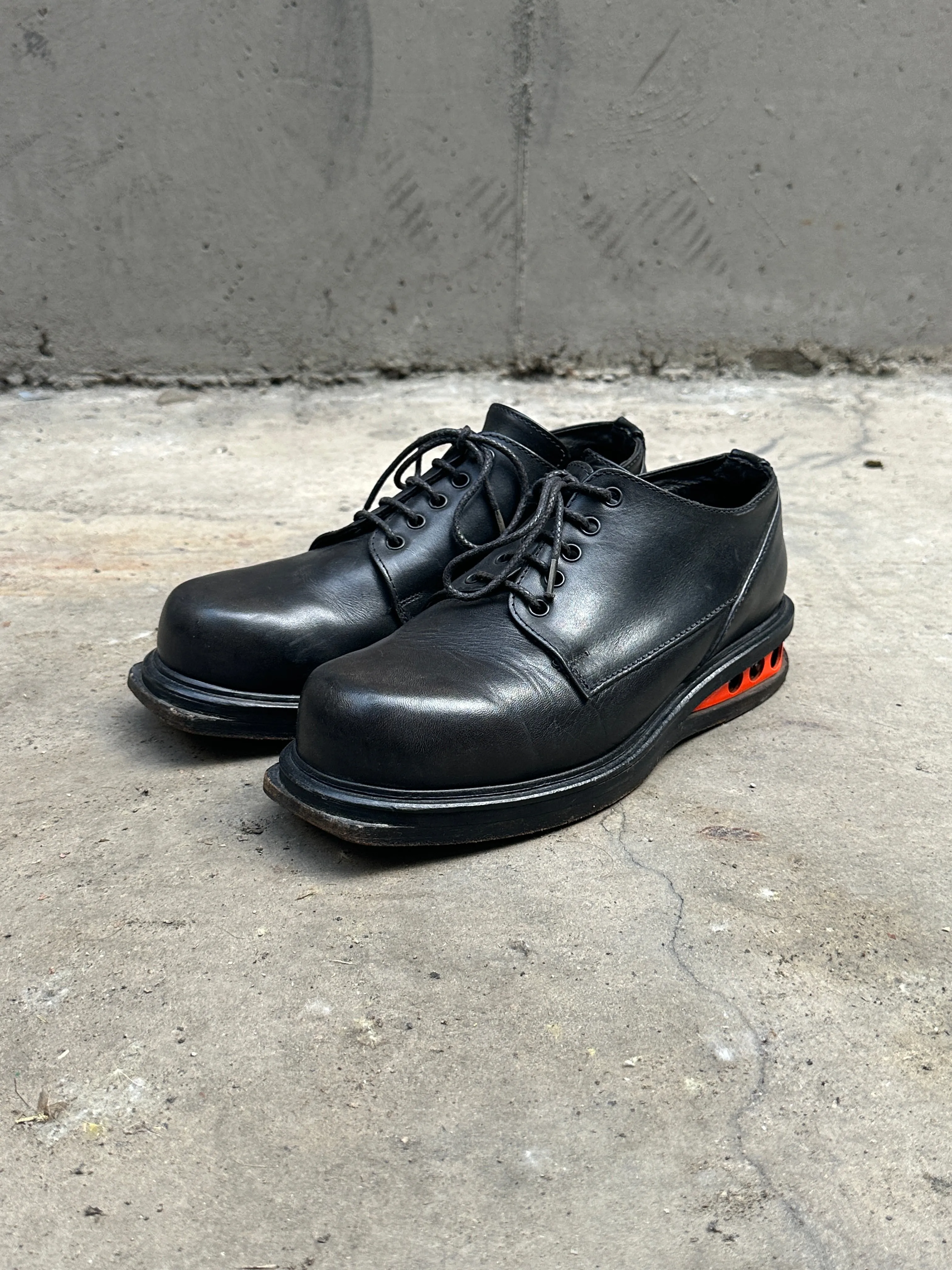 SS1997 Dirk Bikkembergs “Easy Rider” orange derby boots