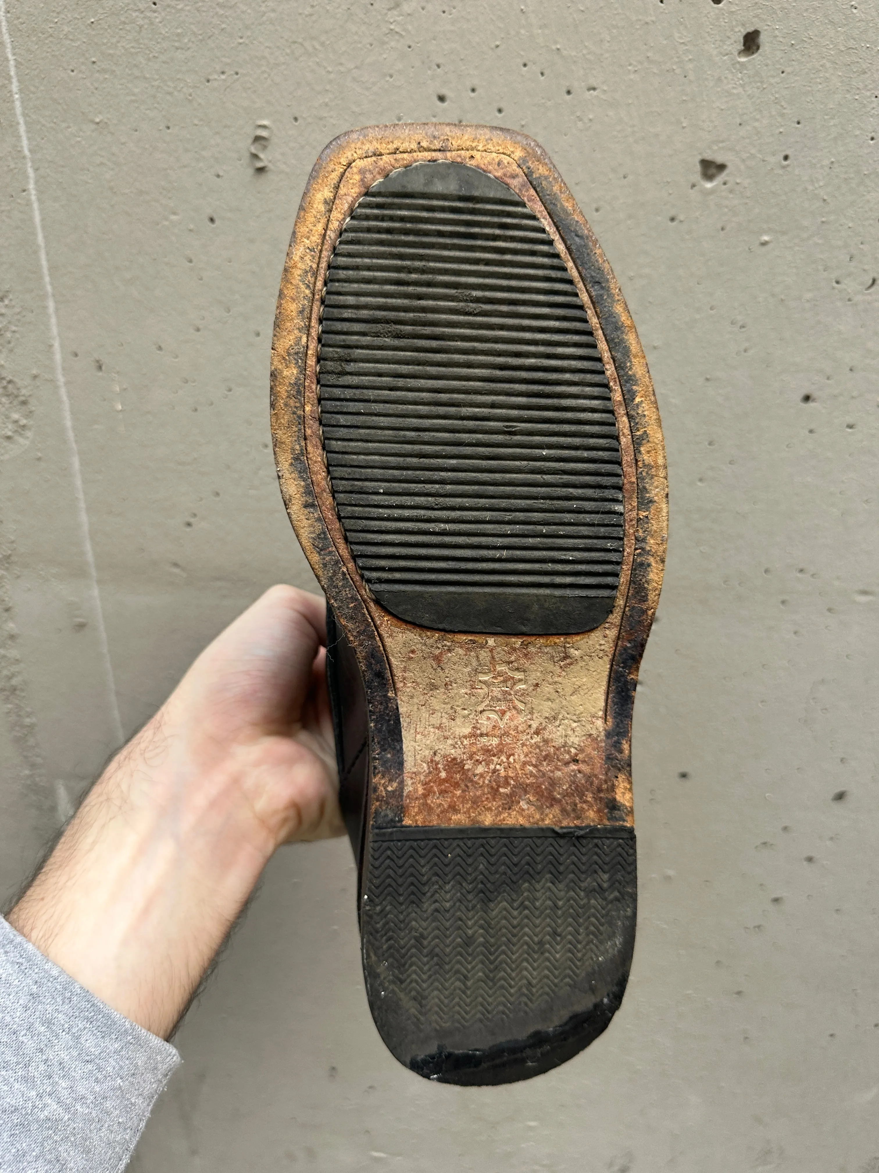 SS1997 Dirk Bikkembergs “Easy Rider” orange derby boots