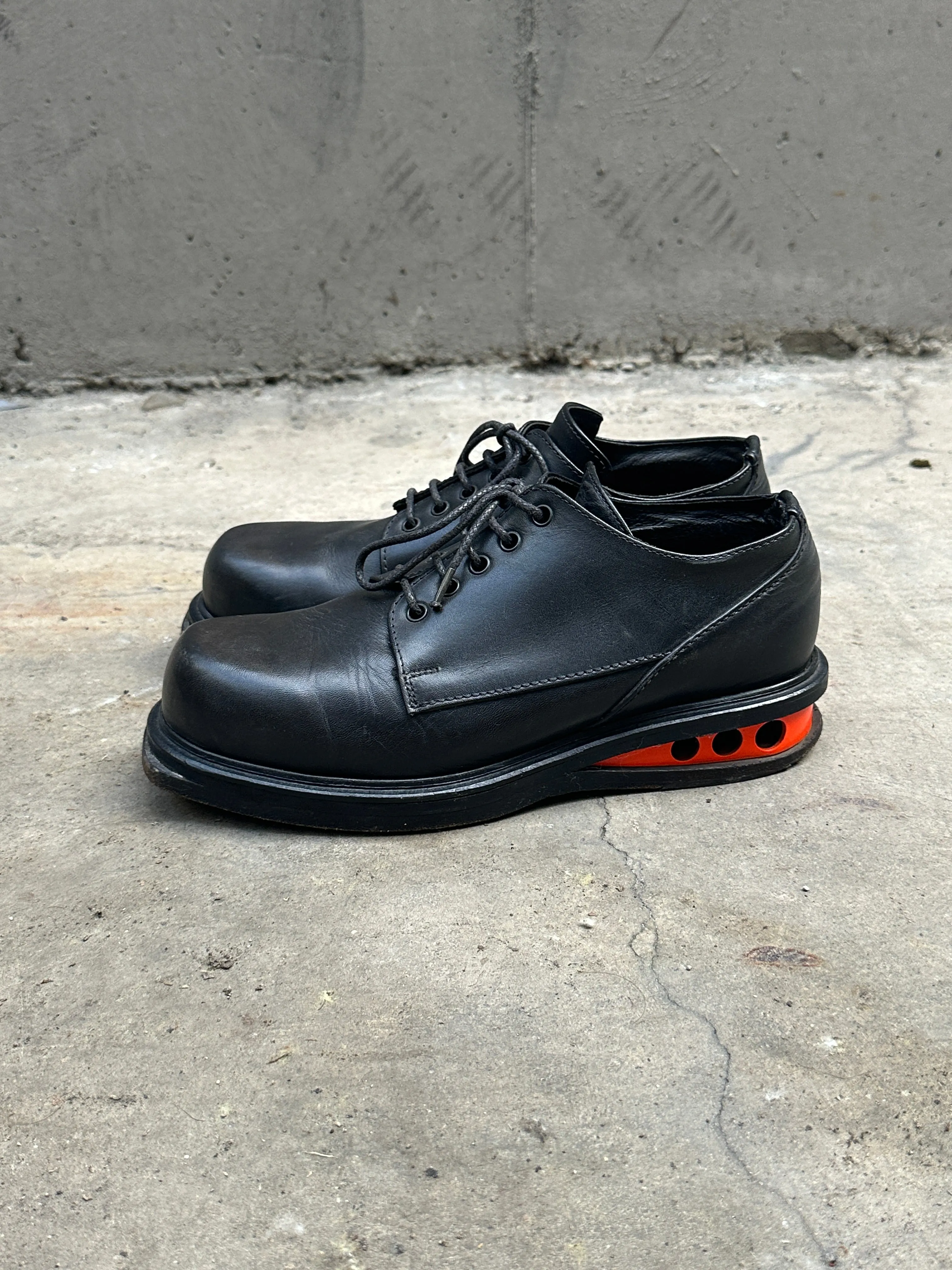 SS1997 Dirk Bikkembergs “Easy Rider” orange derby boots