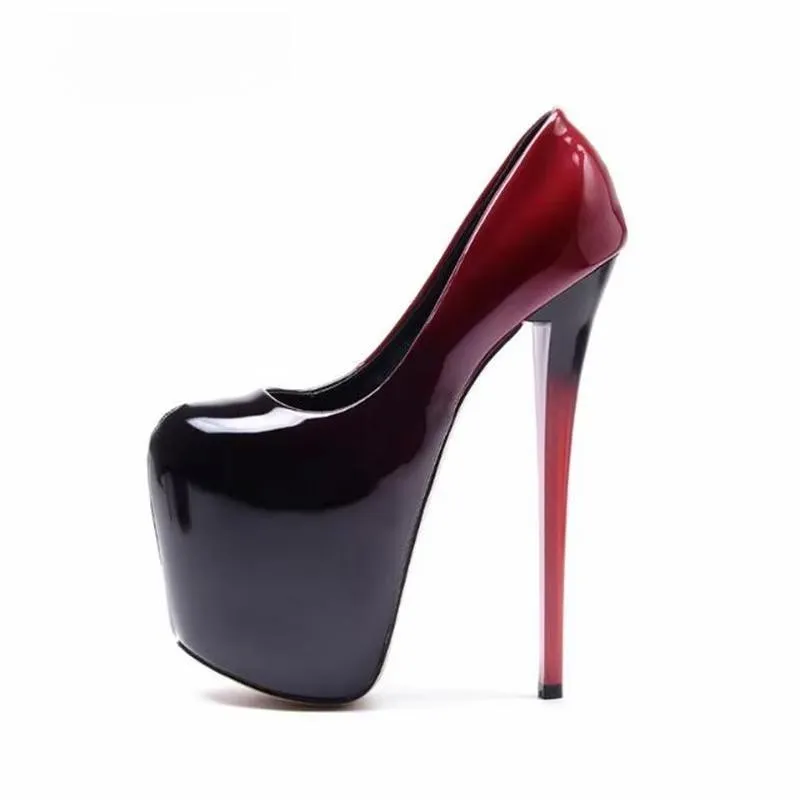 Stiletto Spring Autumn Platforms Shoes Woman 20cm Thin High-Heels