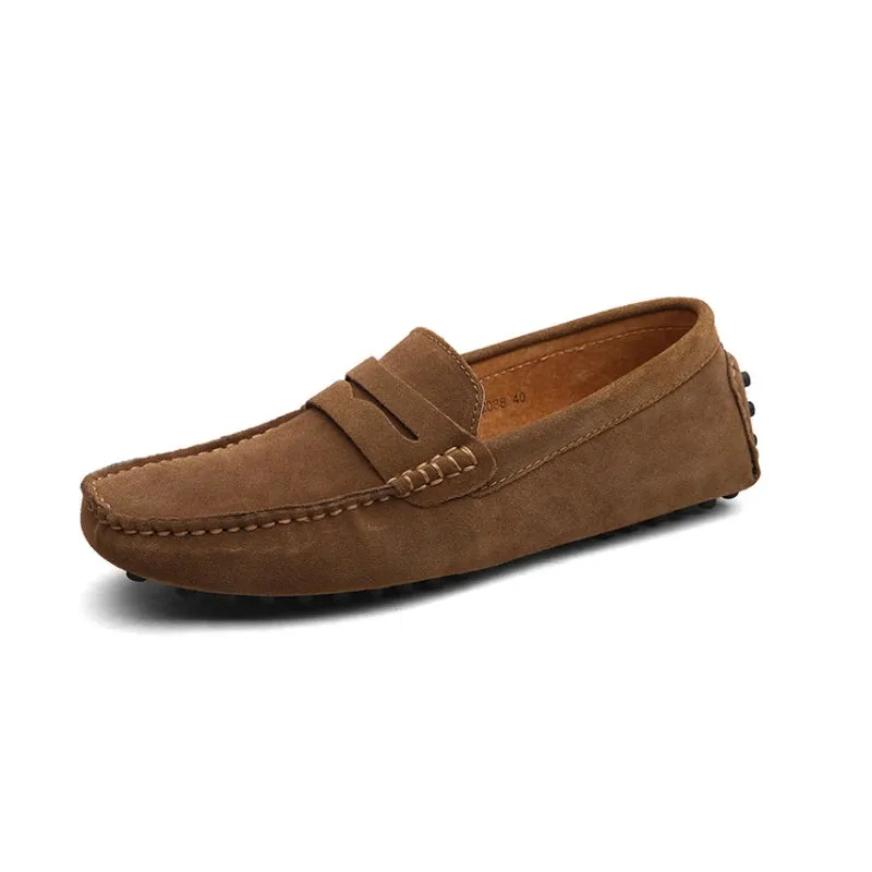 Suede Leather Penny Loafers