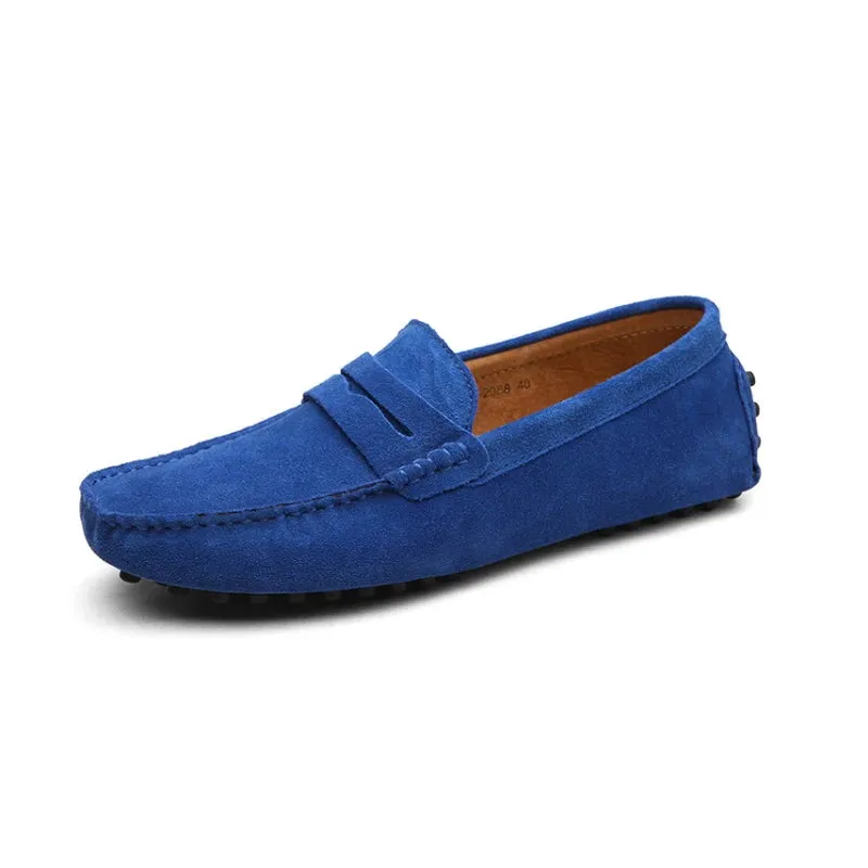 Suede Leather Penny Loafers
