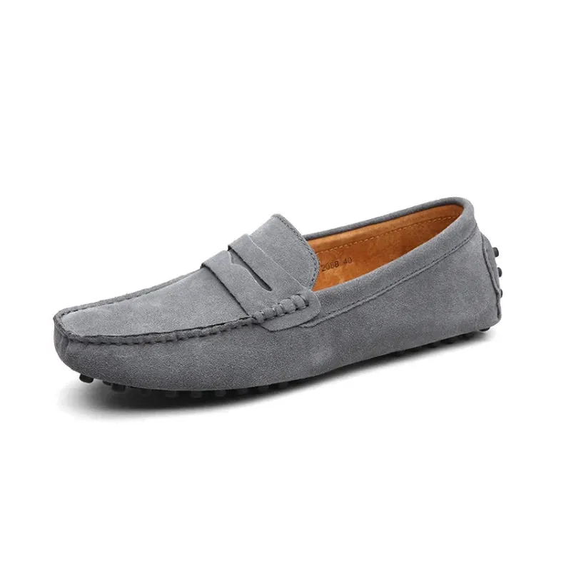 Suede Leather Penny Loafers
