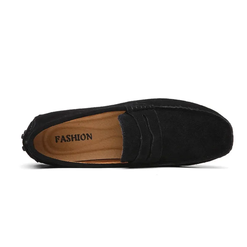 Suede Leather Penny Loafers