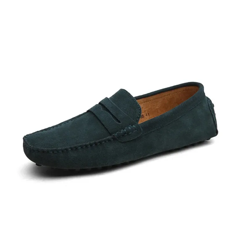 Suede Leather Penny Loafers