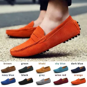 Suede Leather Penny Loafers