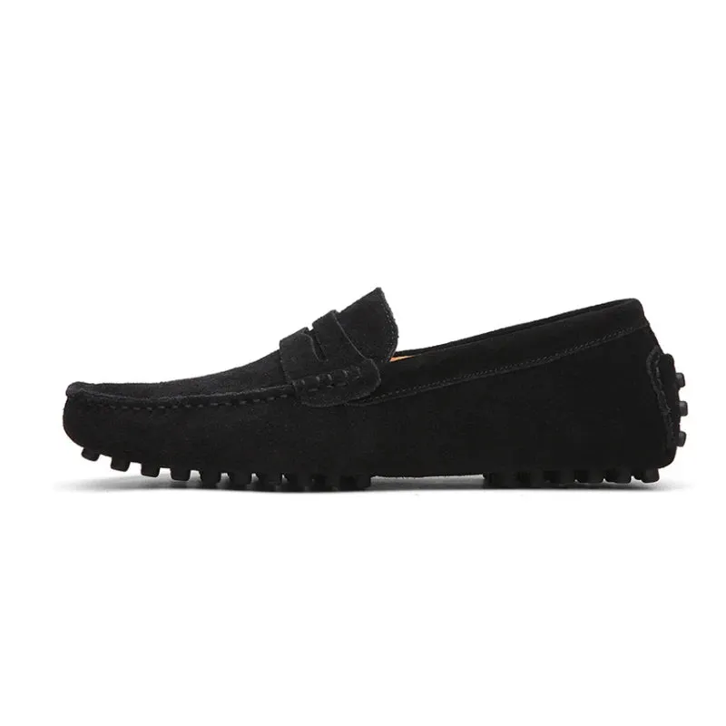 Suede Leather Penny Loafers