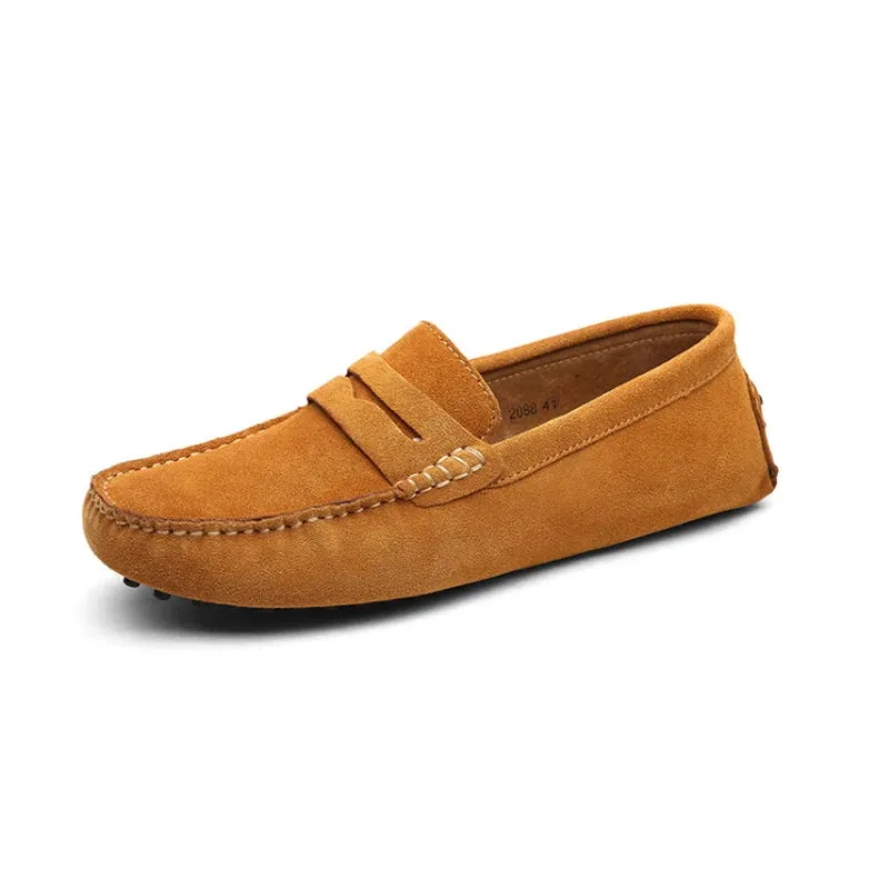 Suede Leather Penny Loafers