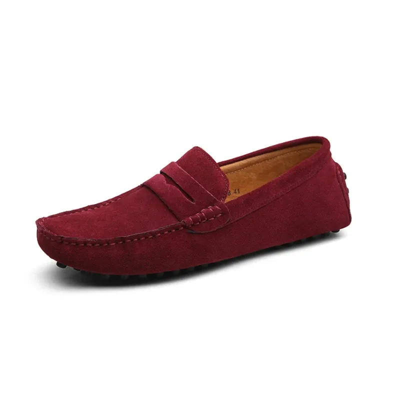 Suede Leather Penny Loafers