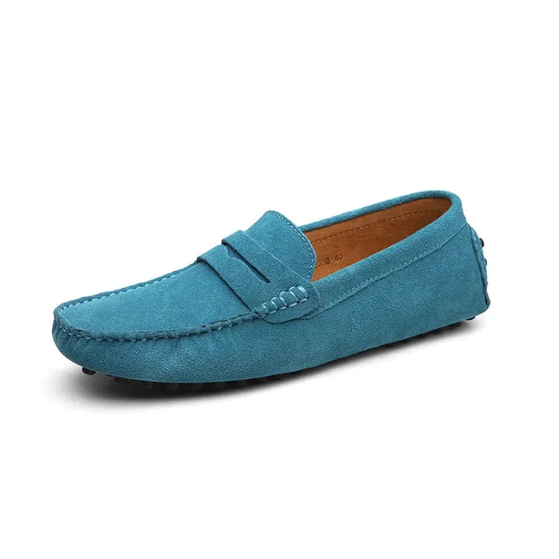 Suede Leather Penny Loafers