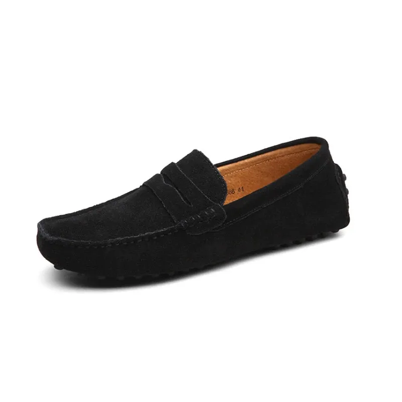 Suede Leather Penny Loafers