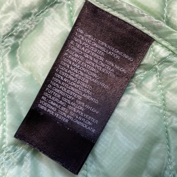 The North Face green thermoball jacket