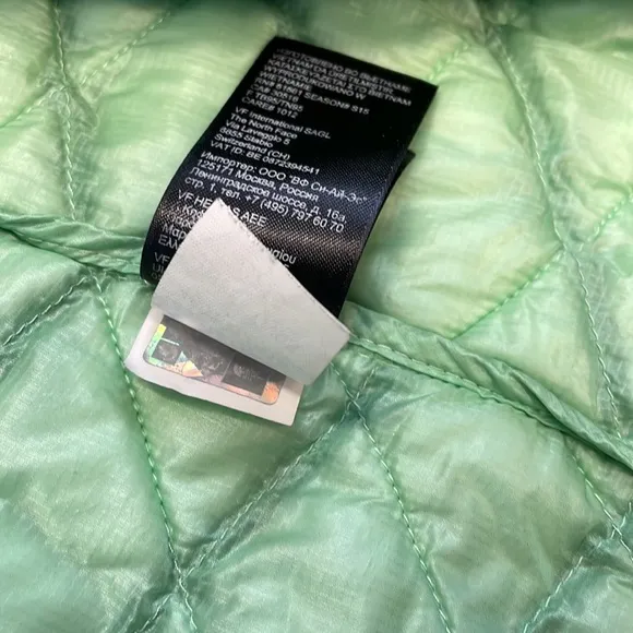The North Face green thermoball jacket
