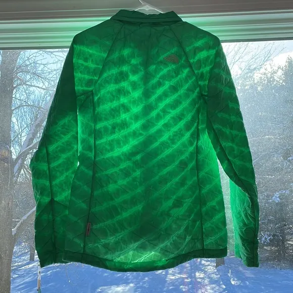 The North Face green thermoball jacket