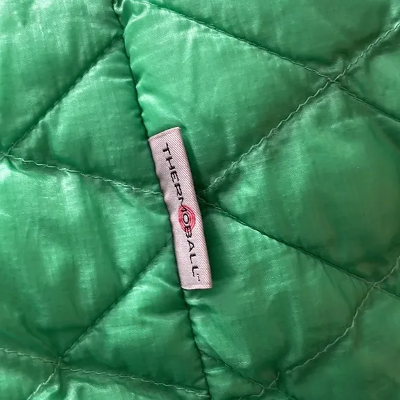 The North Face green thermoball jacket