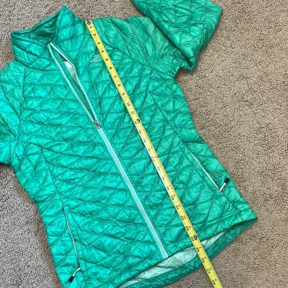 The North Face green thermoball jacket