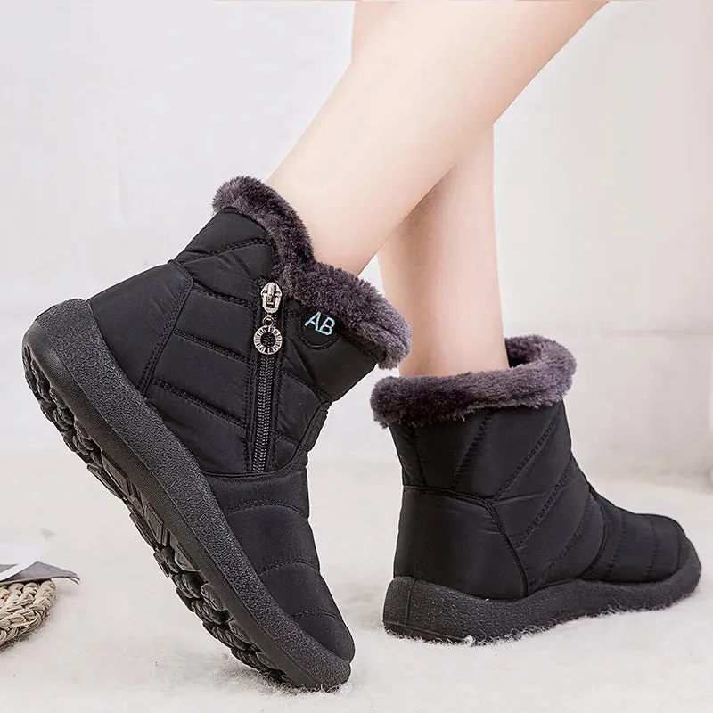 Thick Bottom Waterproof Ankle Boots